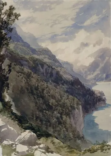 Bay of Uri, Lake of Lucerne, by Karel Frans Philippeau