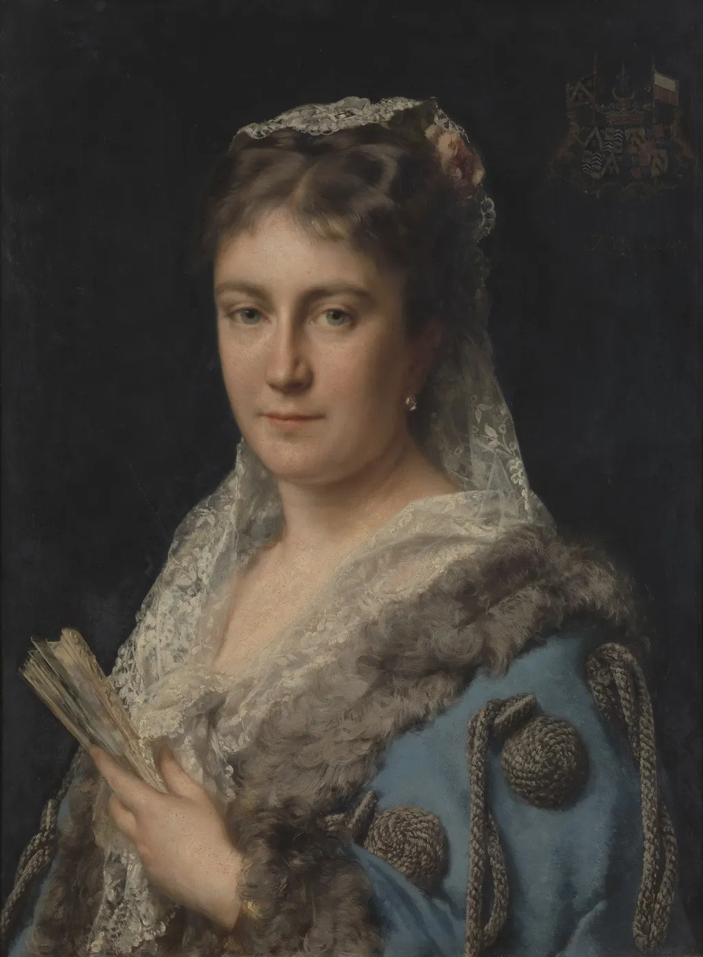 Madame Edith Marie Antoinette Constance van Eersel, the Artist's Wife, by Karel Ooms, oil, 1890