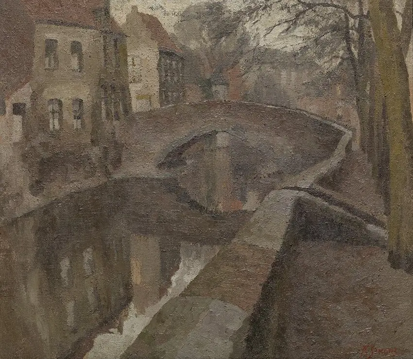 De Peerdenbrug in Brugge, by Karel Simons