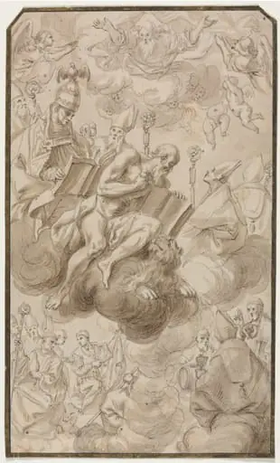 Ascension of Saint Jerome, by Karel Škréta