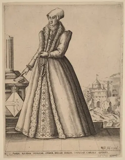 Mary, Queen of Hungary, by Karel van Sichem