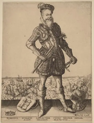 Robert Dudley, Earl of Leicester, by Karel van Sichem