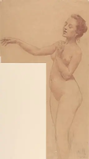 Female Nude with Outstretched Arm, by Karel Vitezslav Masek