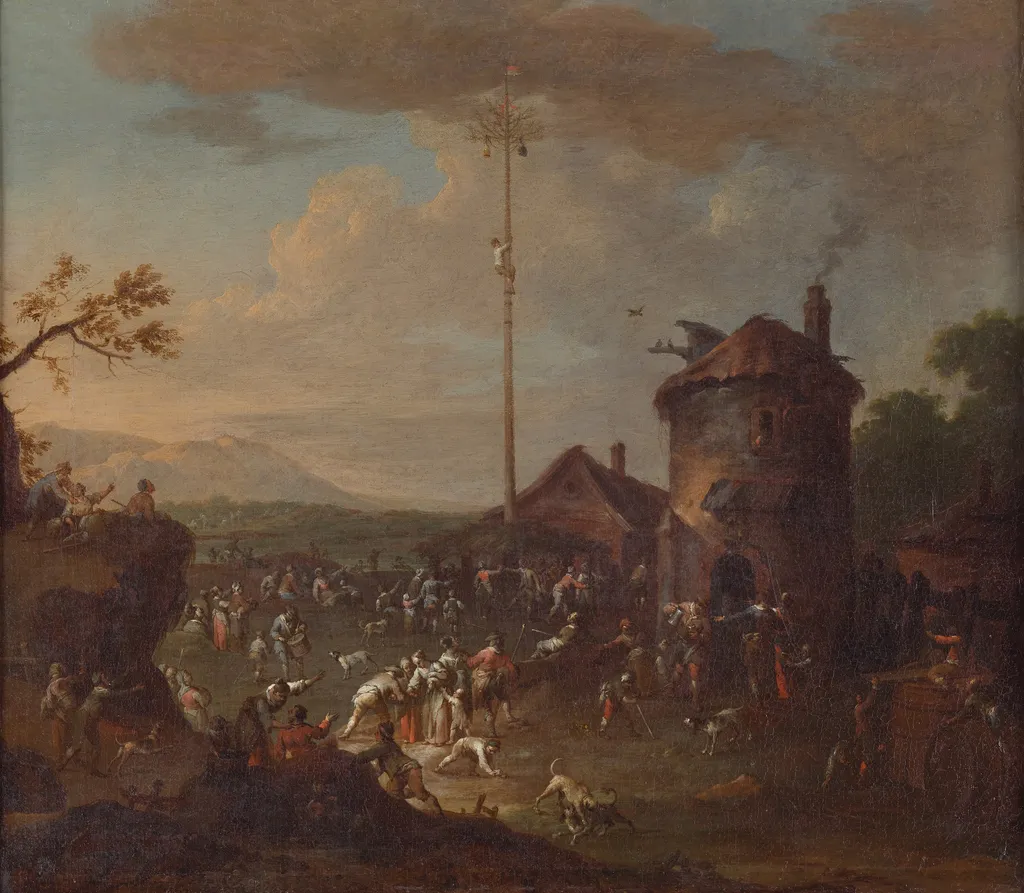 Kirchweihfest, by Karl Aigen, oil, 1733