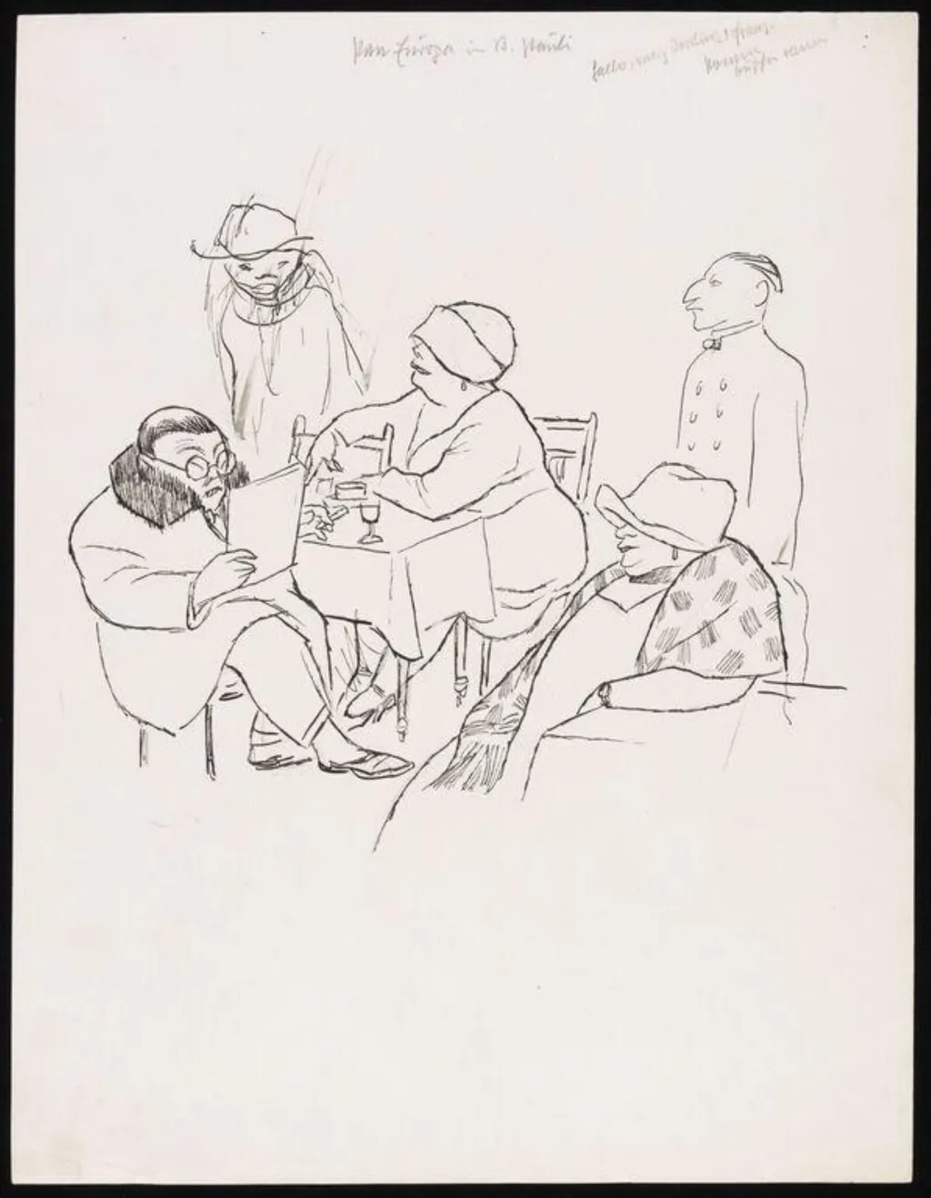 Pan Europa in St. Pauli, by Karl Arnold, 1926