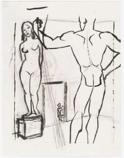 Study for `Ja, was ist denn das?', by Karl Arnold
