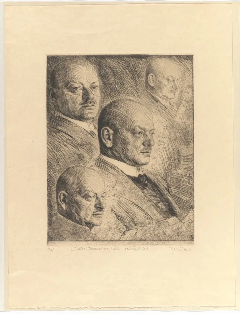 Untitled, by Karl Bauer, ink, 1928