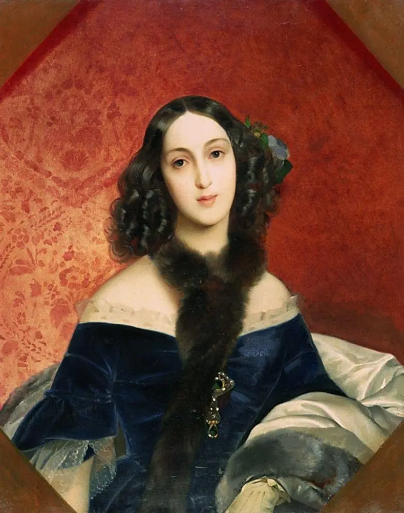 Maria Beck (née Stolypina, later Princess Vyazemskaya), by Karl Bryullov