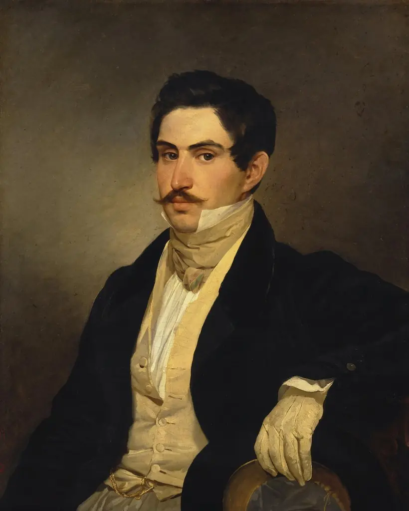 Portrait of N. A. Okhotnikov, by Karl Bryullov