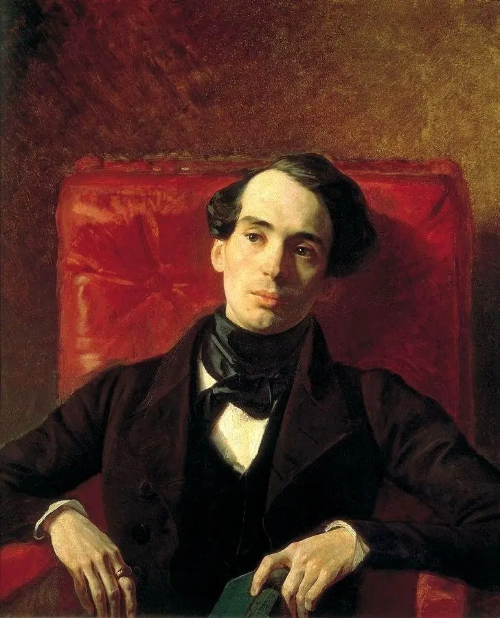 Portrait of the Writer A. N. Strugovshchikov, by Karl Bryullov