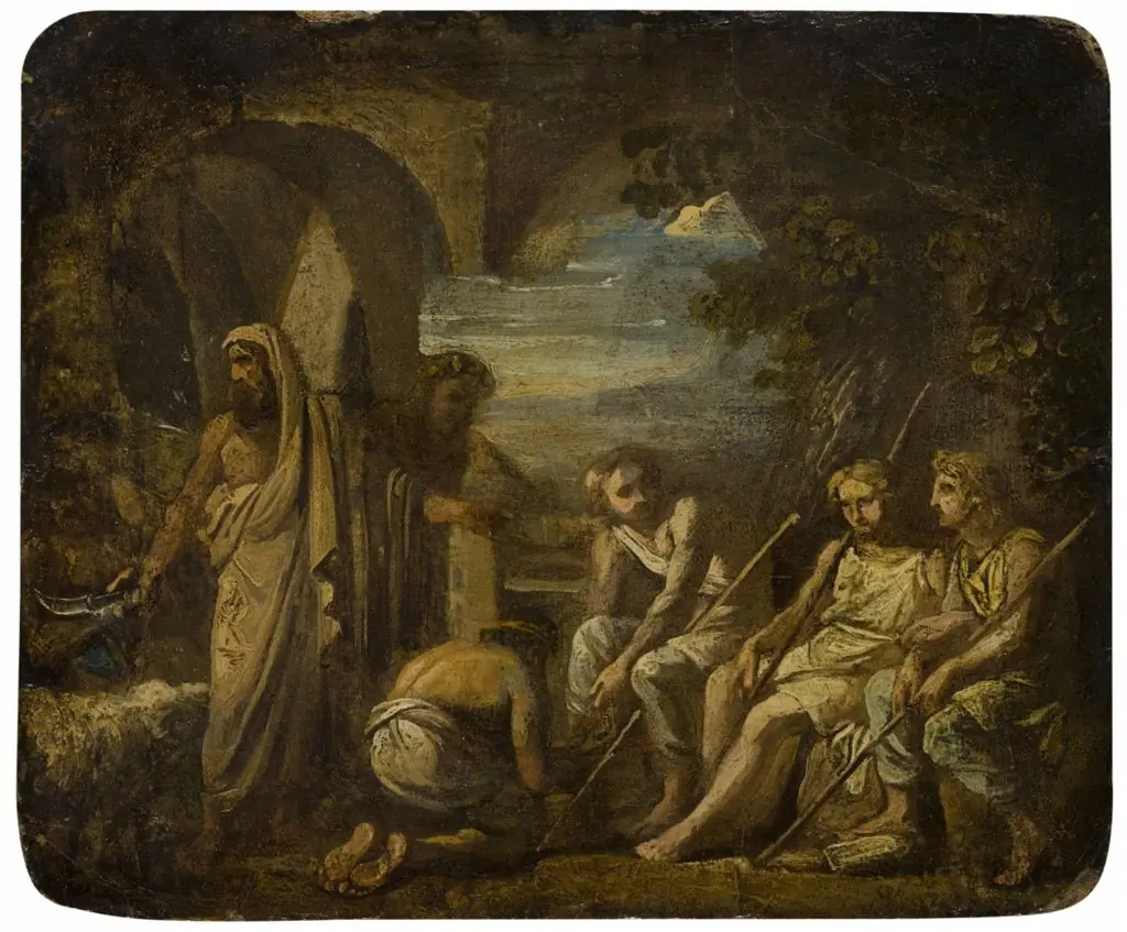 Sketch on the Subject of the Trinity Beneath the Oak of Mambre, by Karl Bryullov