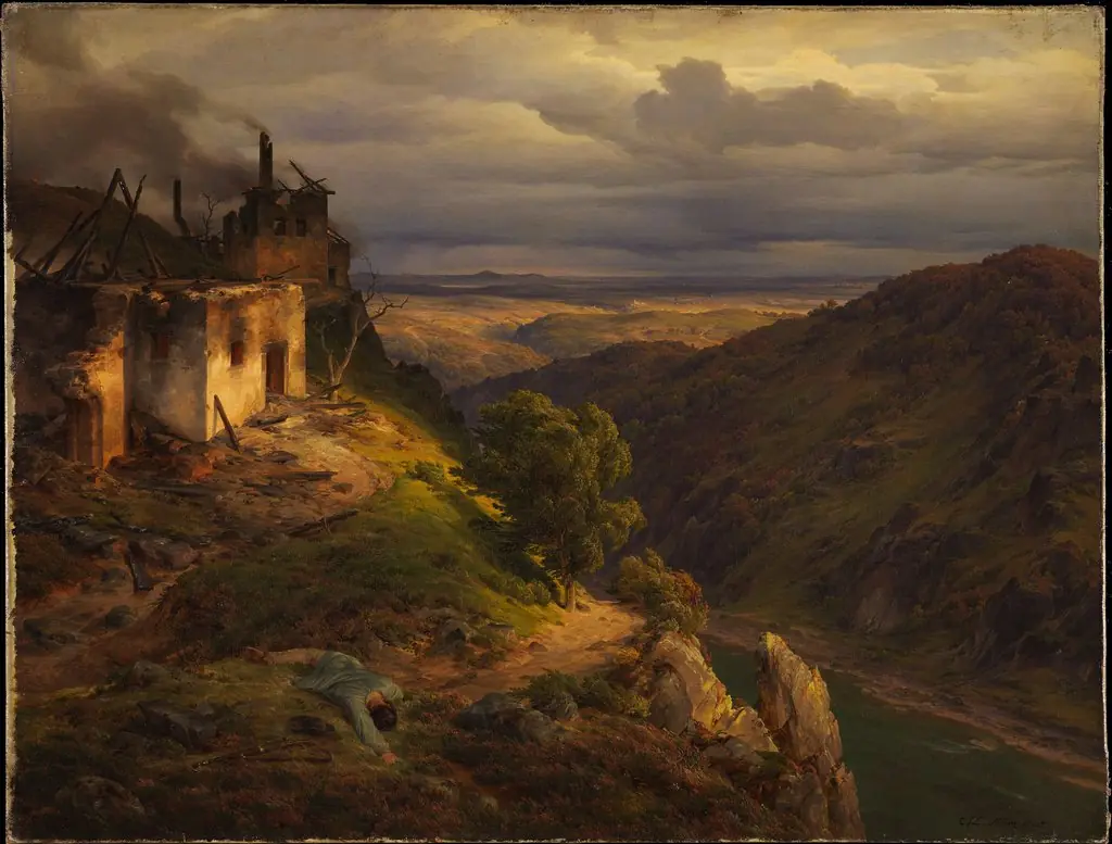 Landscape, by Karl Friedrich Lessing