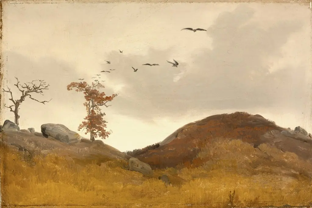 Landscape with Crows, by Karl Friedrich Lessing