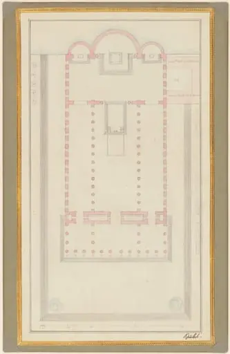 Ground Plan of a Cathedral for Berlin, by Karl Friedrich Schinkel