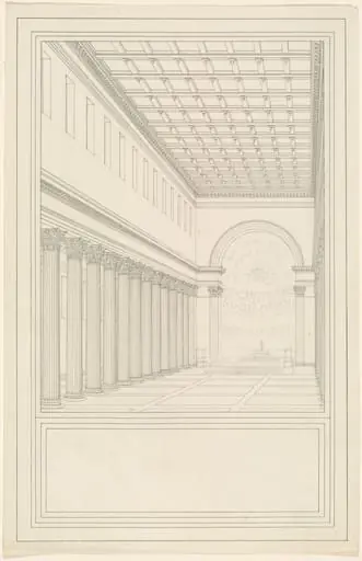 The Nave and Apse, without a Transept, of a Cathedral for Berlin, by Karl Friedrich Schinkel