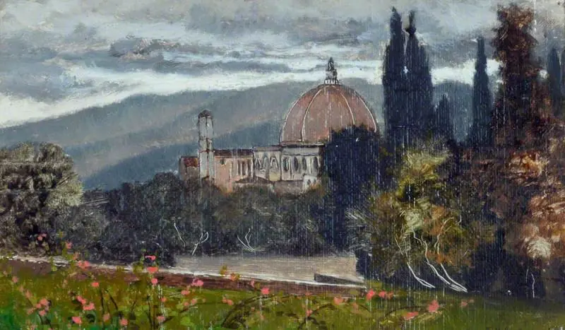 Florence, Boboli Gardens and Duomo, by Karl Heffner