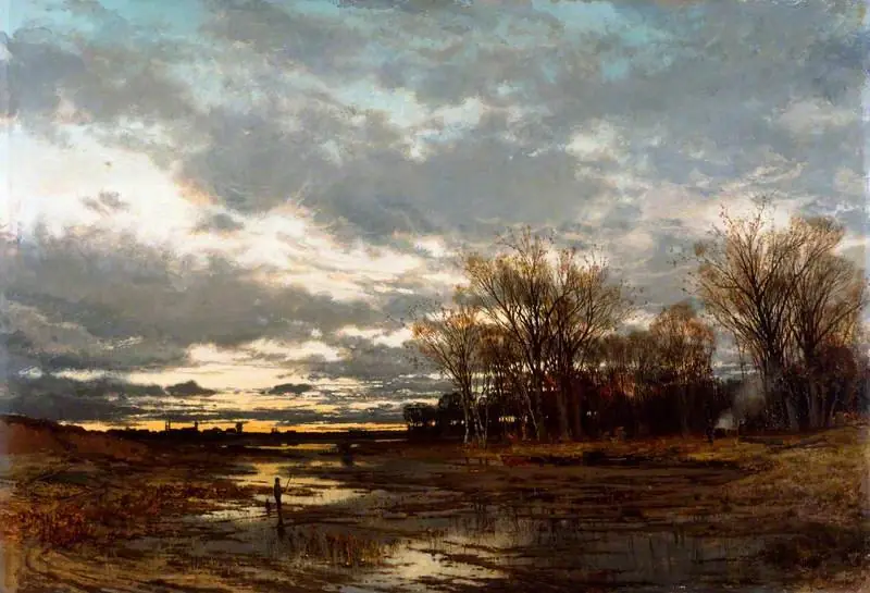 Landscape, Evening, by Karl Heffner