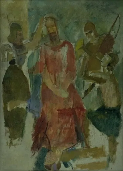 The Crowning with Thorns, by Karl Isakson, oil, 1920