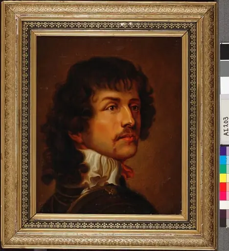 Miehen rintakuva, kopio van Dyckin mukaan?, by Karl Jansson