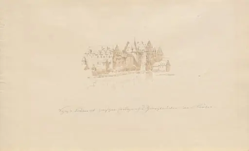 Schloss Lauter zwischen Creutznach u. Zweibrücken an d. Lauter, by Karl Julius von Leypold