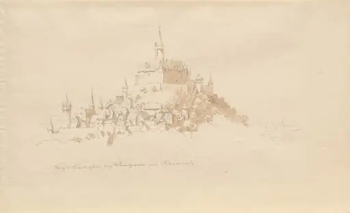 Schloss Lindenfels bei Weinheim im Odenwald, by Karl Julius von Leypold