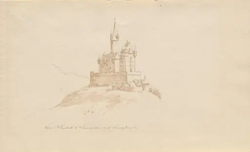 Schloss Windeck b. Weinhelm a. d. Bergstrasse, by Karl Julius von Leypold