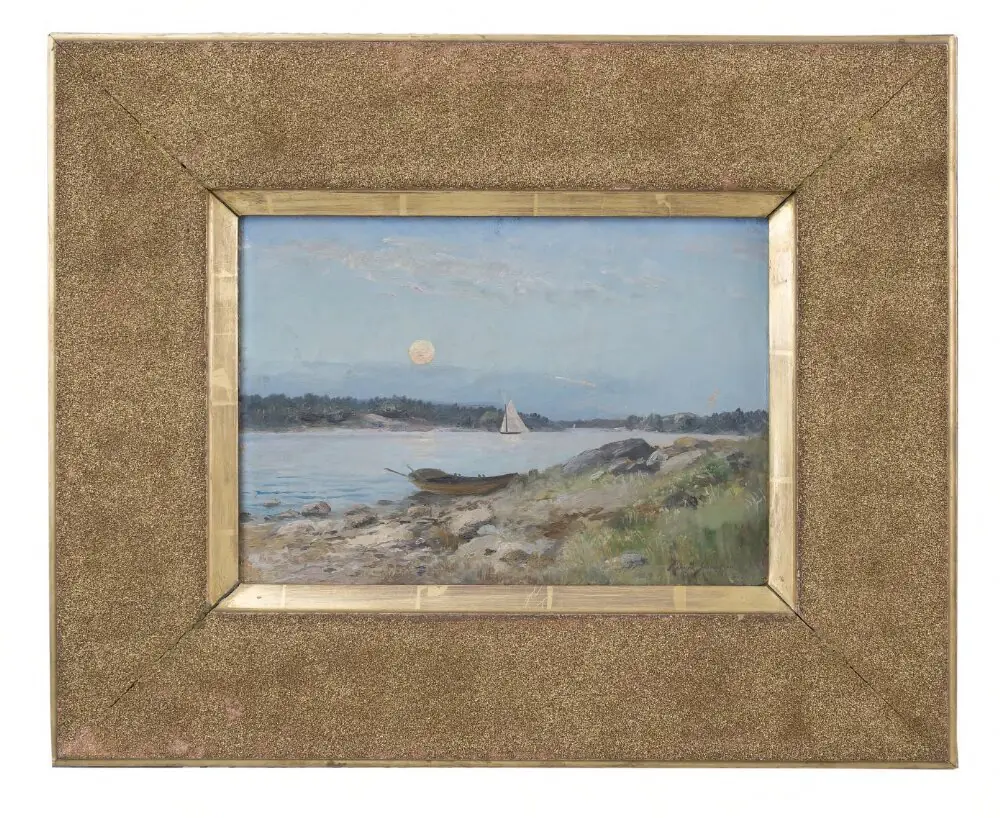 Moon Rising in the Skerries, by Karl Konrad Simonsson