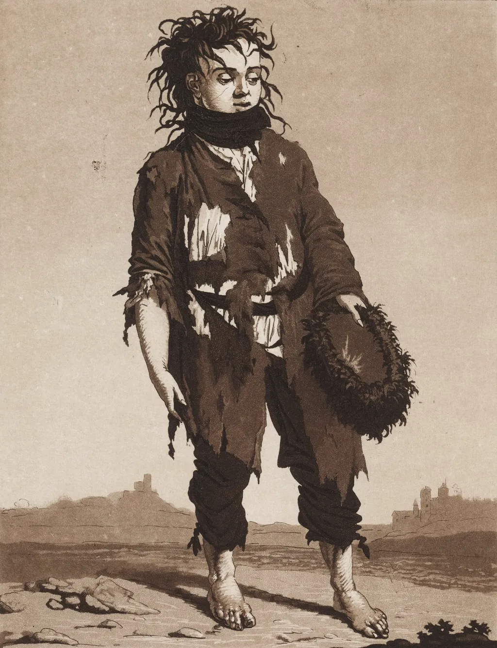 The Young Beggars, by Karl Ludwig Bernhard Buchhorn, 1800