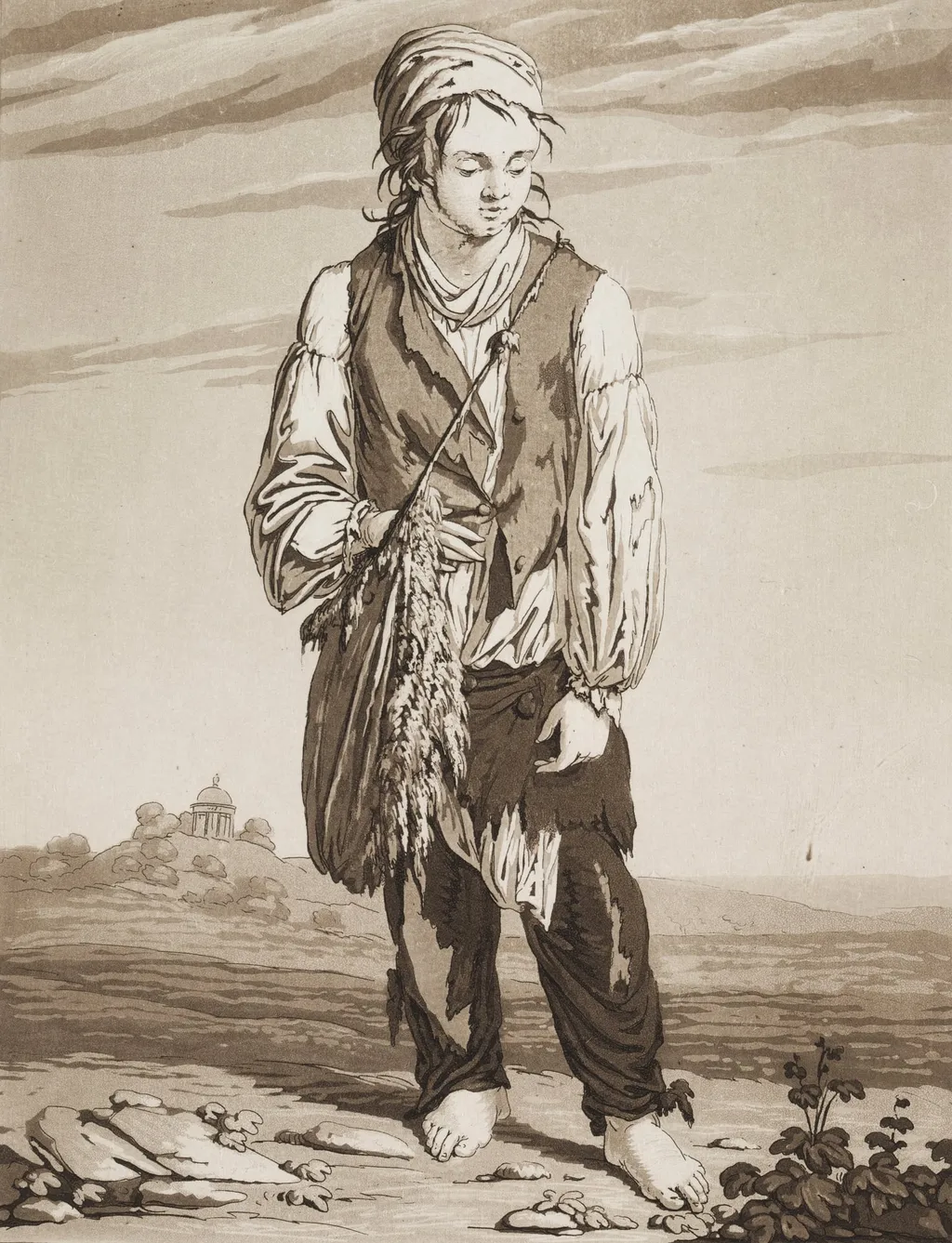 The Young Beggars, by Karl Ludwig Bernhard Buchhorn, 1800