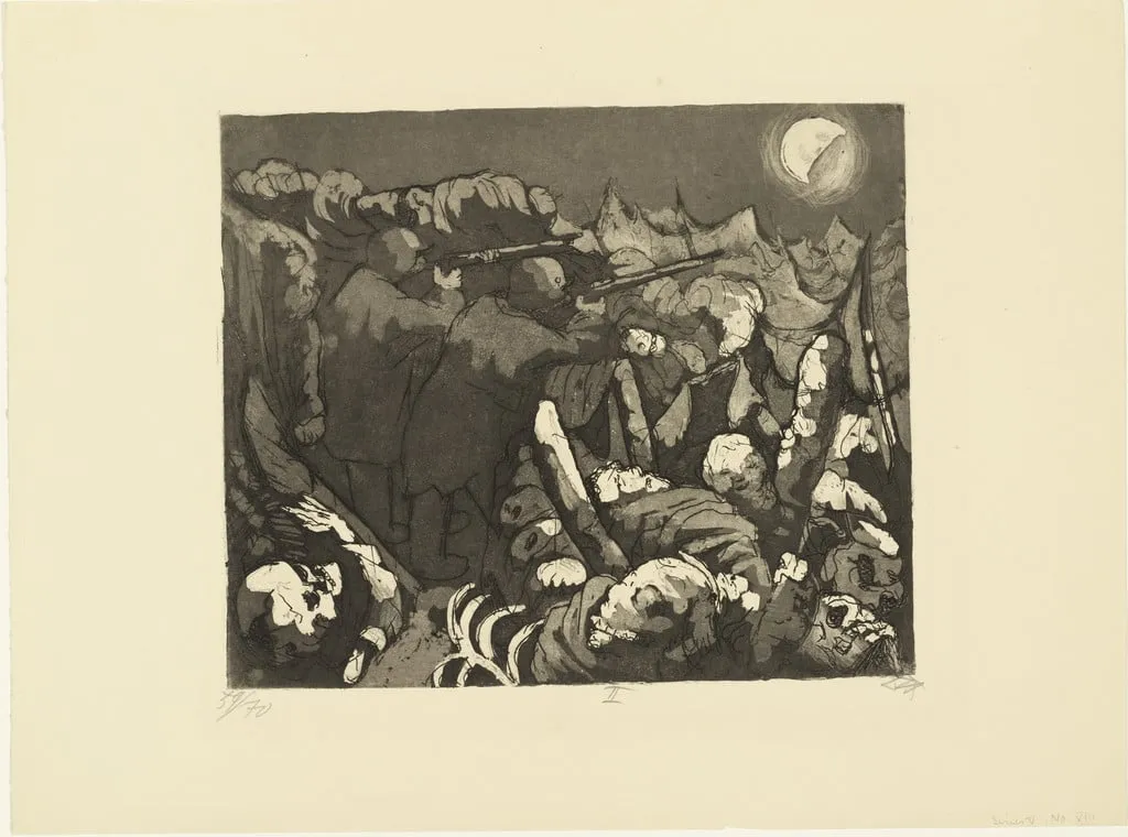 Untitled, by Karl Nierendorf Otto Dix, ink, 1924