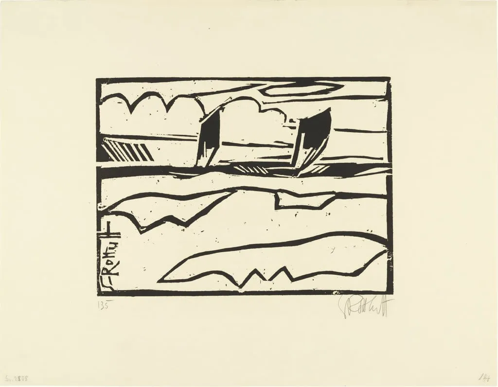 Untitled, by Karl Schmidt-Rottluff, ink, 1913