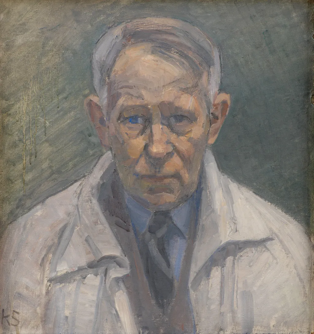 Selvportræt, by Karl Schou, oil, 1936