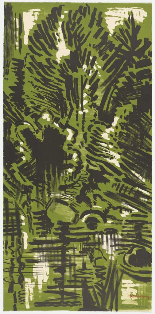 Untitled, by Karl Schrag, ink, 1962