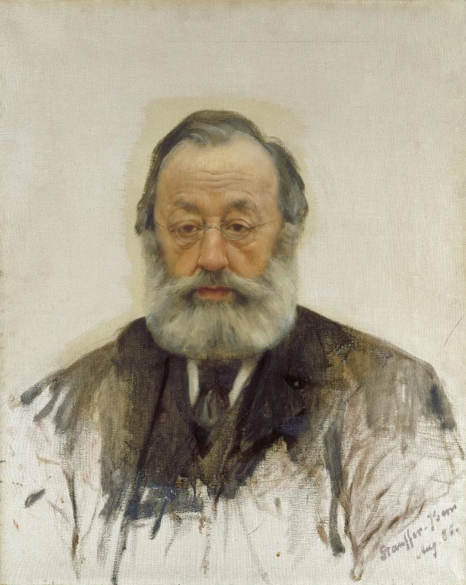 Bildnis Gottfried Keller, by Karl Stauffer-Bern, oil