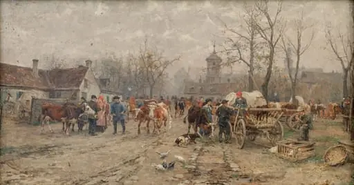 Târg de vite, by Karl Stuhlmuller