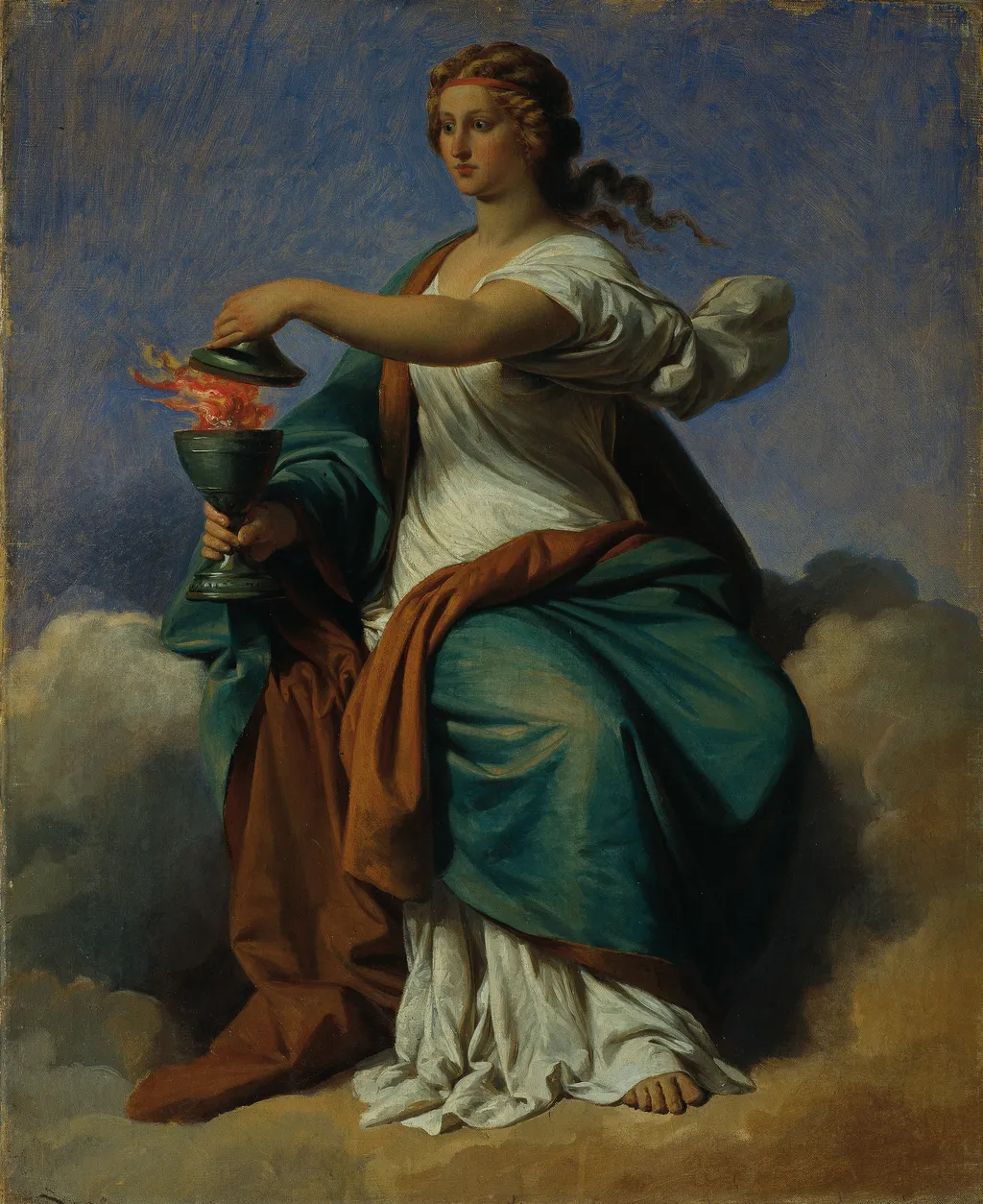 Allegory of Self-Control (Moderation), by Karl von Blaas, oil, 1859