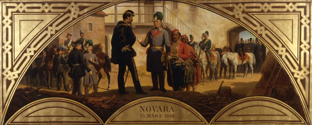 Episode after the Battle of Novara 1849, by Karl von Blaas, oil, 1871
