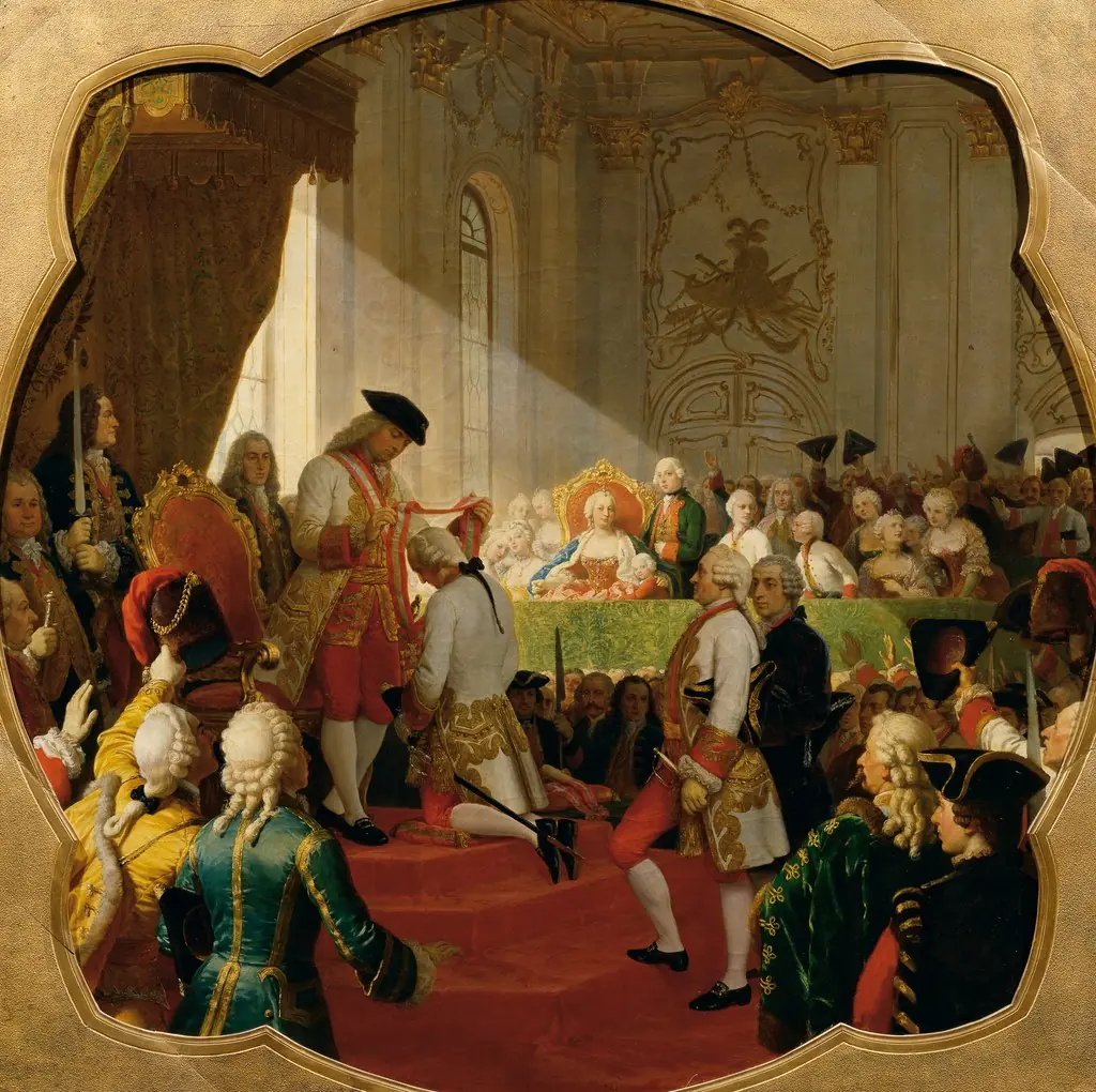 First promotion to the Military Maria Theresa Order in 1758, by Karl von Blaas