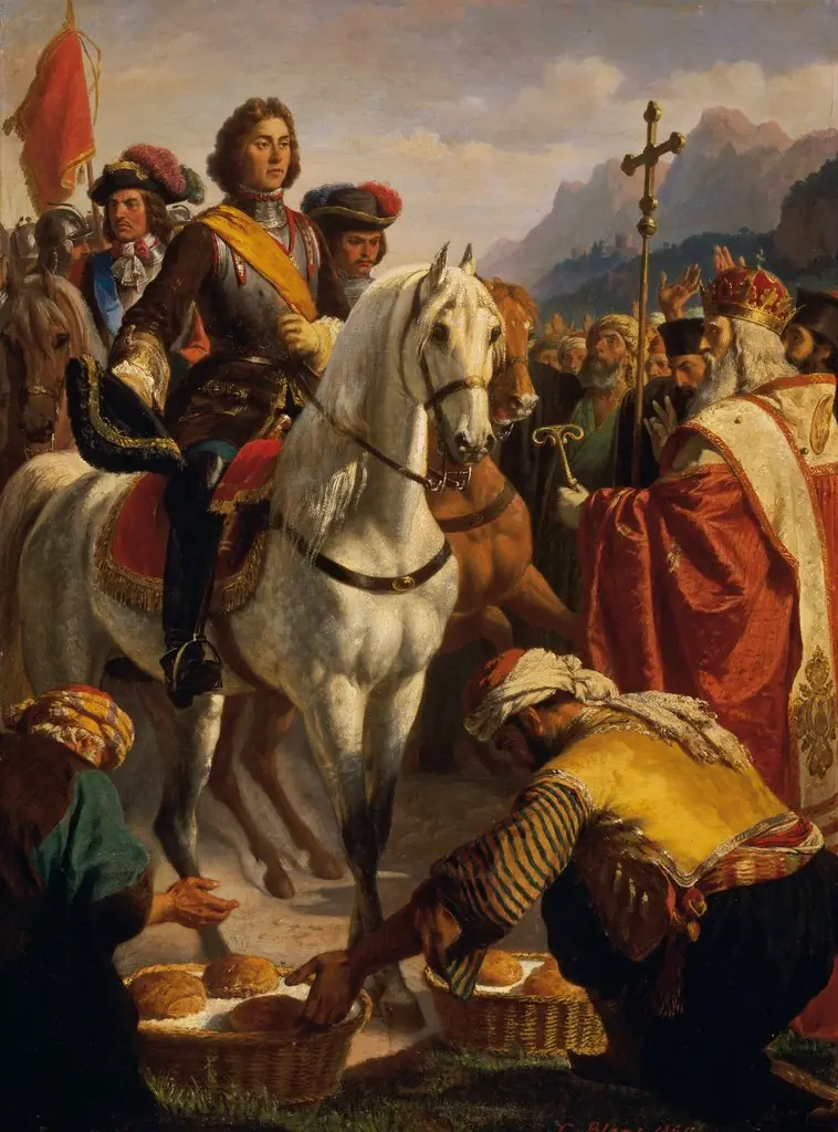 Prince Eugene's march to Bosnia in 1697, by Karl von Blaas