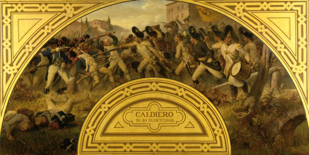 The Battle of Caldiero in 1805, by Karl von Blaas, oil, 1870
