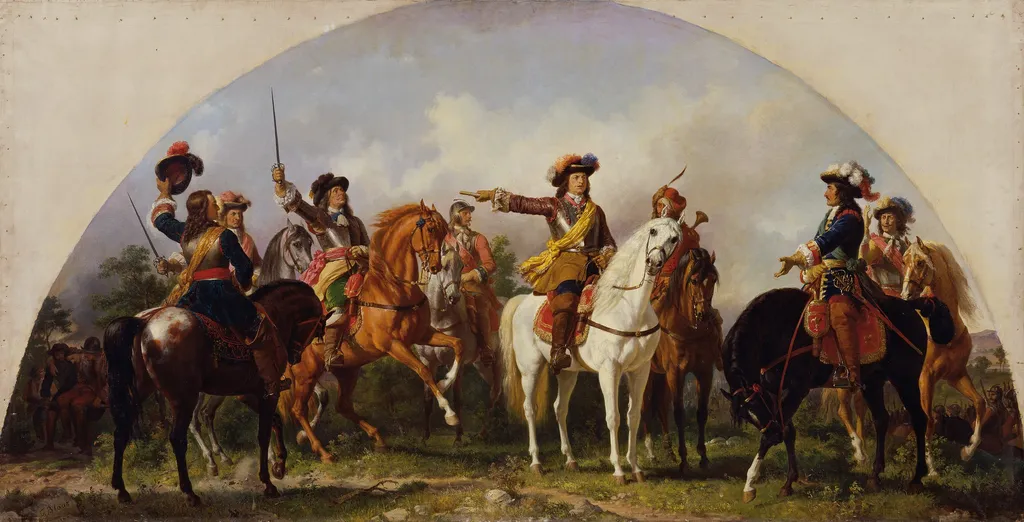 The Battle of St. Gotthard 1664, by Karl von Blaas, oil, 1865