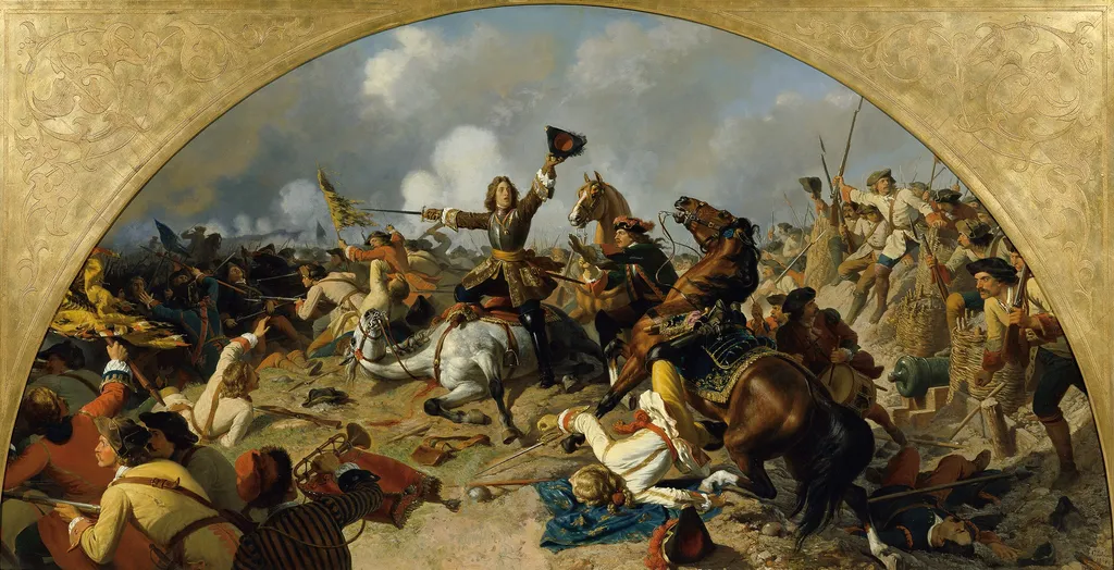 The Battle of Turin 1706, by Karl von Blaas, oil, 1864