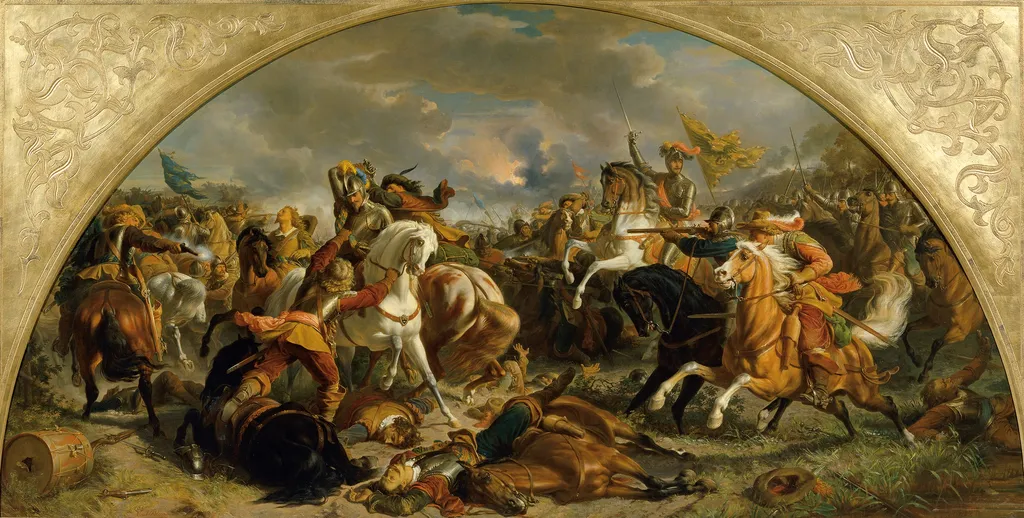 The storming of Schweidnitz in 1761, by Karl von Blaas, oil, 1860