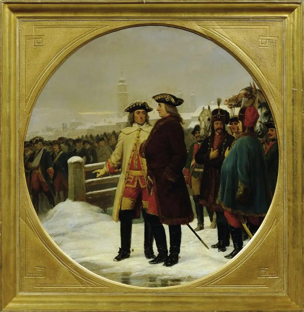 The surrender of Linz in 1742, by Karl von Blaas