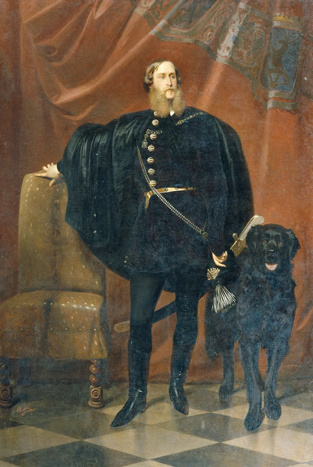 János Count Pálffy from Erdöd (1829-1908), by Karl von Piloty, oil, 1866