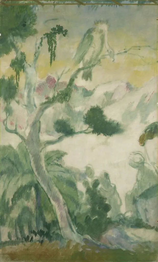 Baum mit Vogel, by Karl Walser