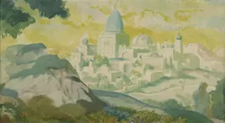 Orientalische Stadt, by Karl Walser, 1911