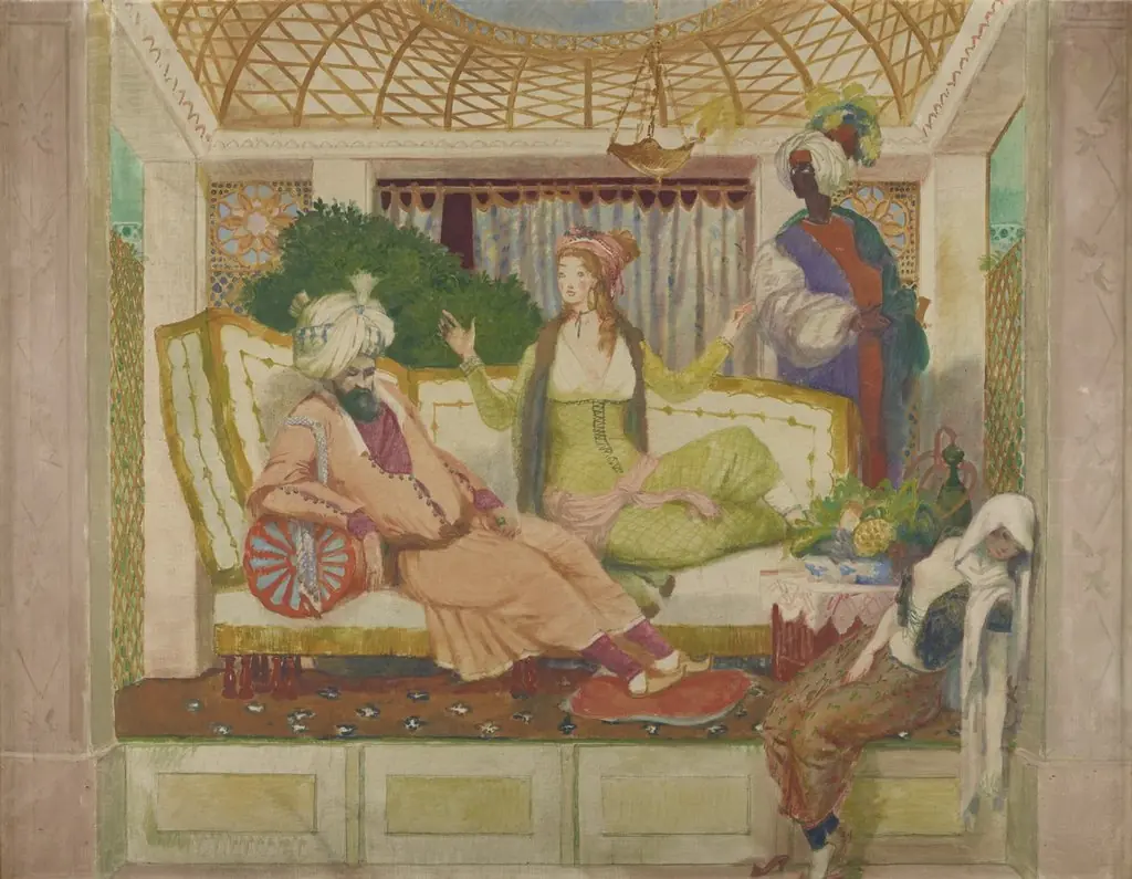 Scheherezade erzählend, by Karl Walser