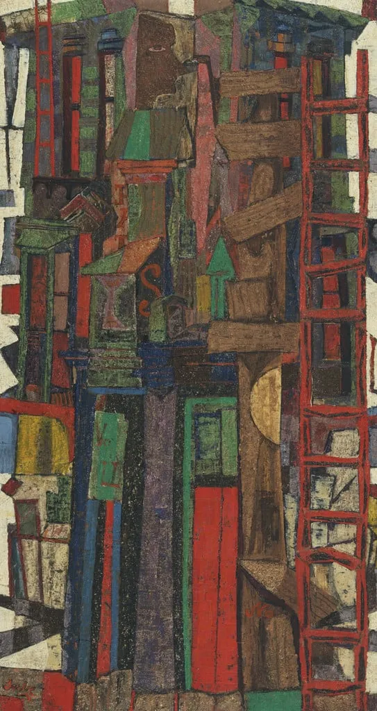 Untitled, by Karl Zerbe, tempera, 1952