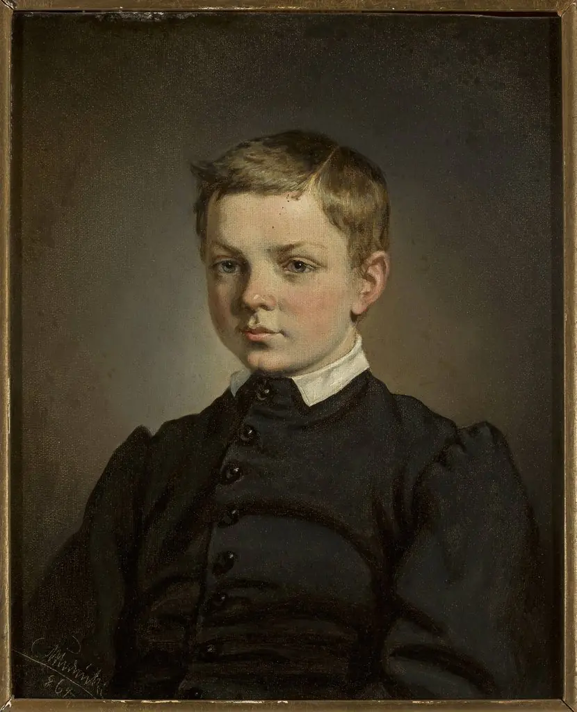 Bust portrait of a boy, by Karol Młodnicki
